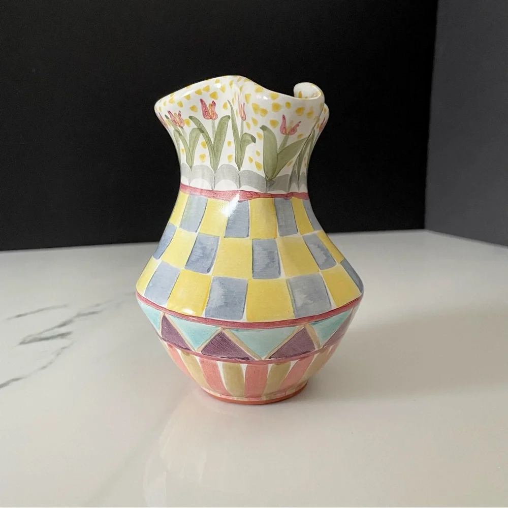 Small Creamer Syrup Pitcher by Mackenzie Childs - Picture 2 of 10